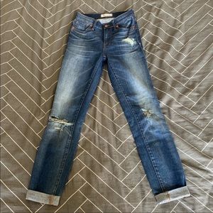 High Riser Madewell skinny jeans